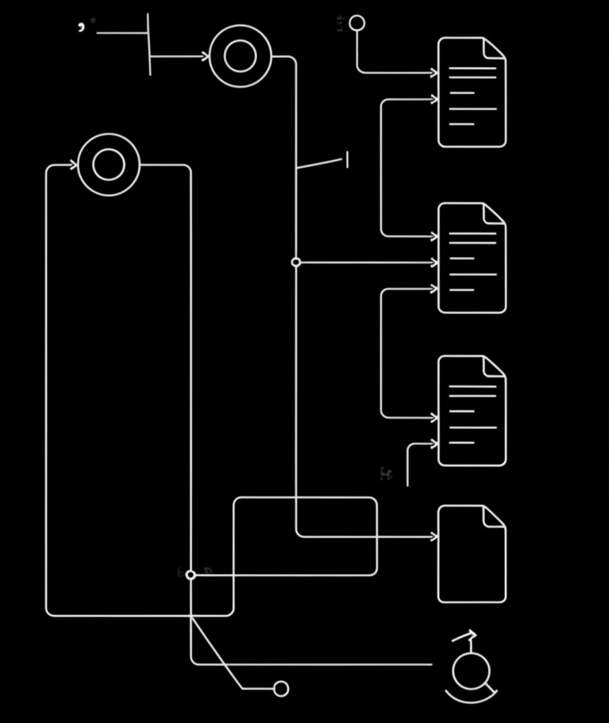 Team working on laptops together