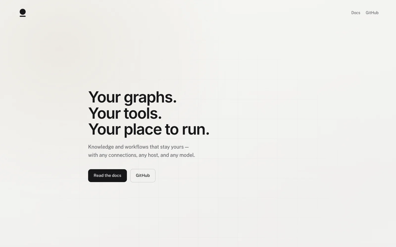 Doso homepage — your graphs, your tools, your place to run